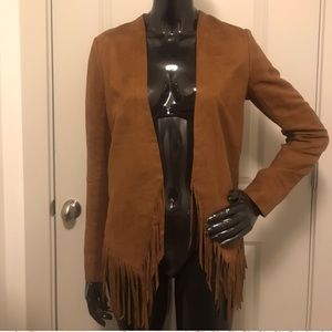 Nordstrom suede fringe jacket